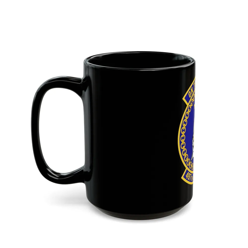 497 Operations Support Squadron ACC (U.S. Air Force) Black Coffee Mug-Go Mug Yourself