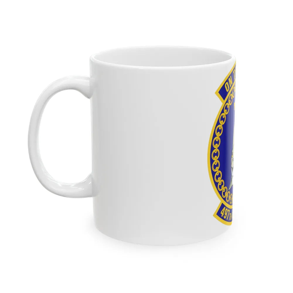 497 Operations Support Squadron ACC (U.S. Air Force) White Coffee Mug-Go Mug Yourself