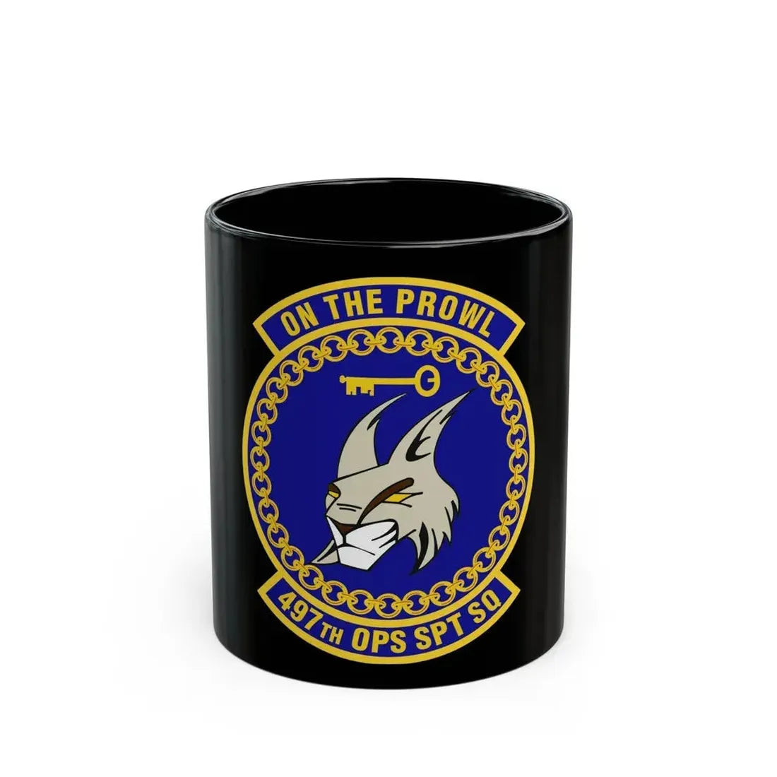 497 Operations Support Squadron ACC (U.S. Air Force) Black Coffee Mug 11oz - Go Mug Yourself