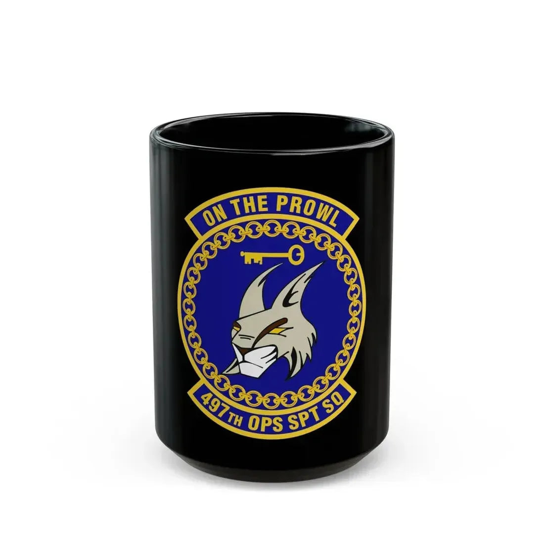 497 Operations Support Squadron ACC (U.S. Air Force) Black Coffee Mug 15oz - Go Mug Yourself