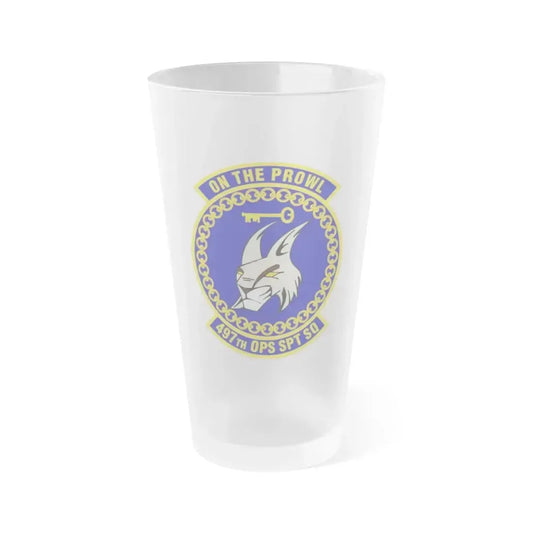 497 Operations Support Squadron ACC (U.S. Air Force) Frosted Pint Glass 16oz 16oz Frosted - Go Mug Yourself