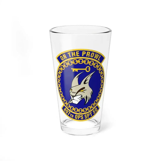 497 Operations Support Squadron ACC (U.S. Air Force) Pint Glass 16oz 16oz - Go Mug Yourself