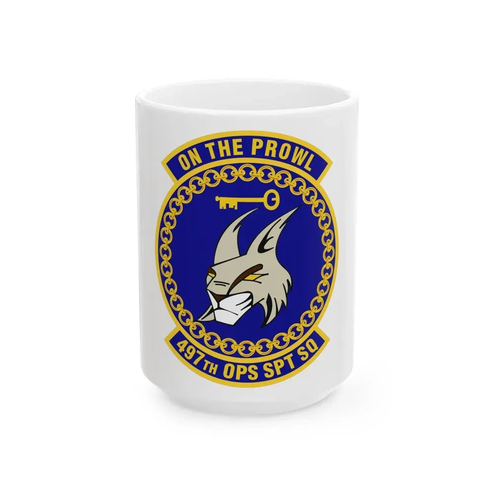 497 Operations Support Squadron ACC (U.S. Air Force) White Coffee Mug 15oz - Go Mug Yourself