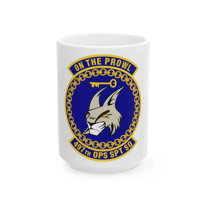 497 Operations Support Squadron ACC (U.S. Air Force) White Coffee Mug 15oz - Go Mug Yourself