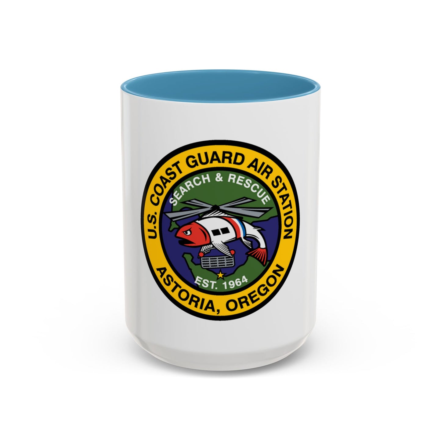 USCG AS Astoria Oregon (U.S. Coast Guard) Accent Coffee Mug