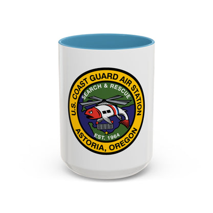USCG AS Astoria Oregon (U.S. Coast Guard) Accent Coffee Mug