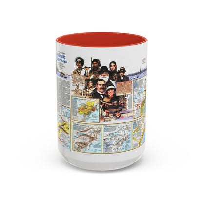 USA - Atlantic Gateways 2 (1983) (Map) Accent Coffee Mug
