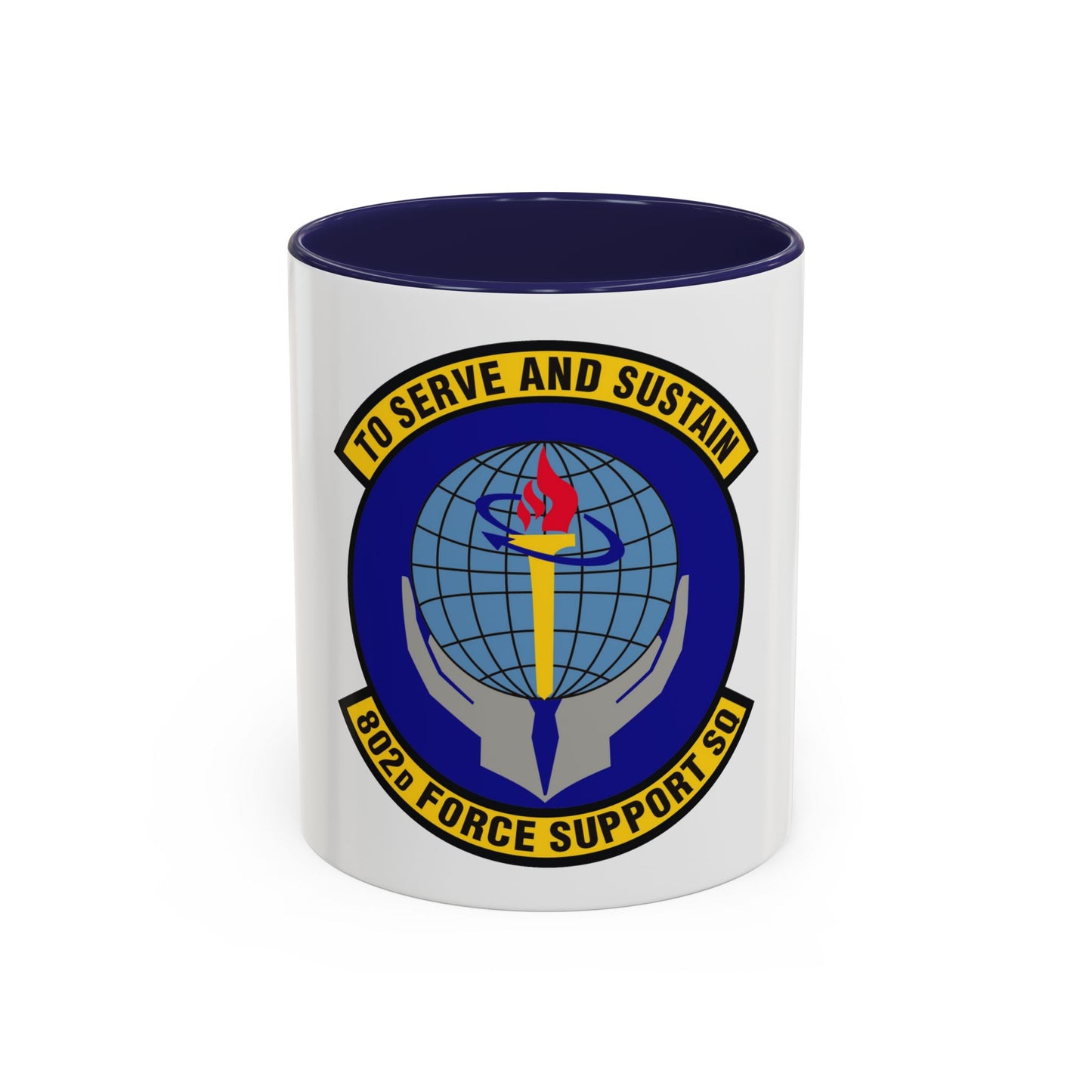802d Force Support Squadron (U.S. Air Force) Accent Coffee Mug