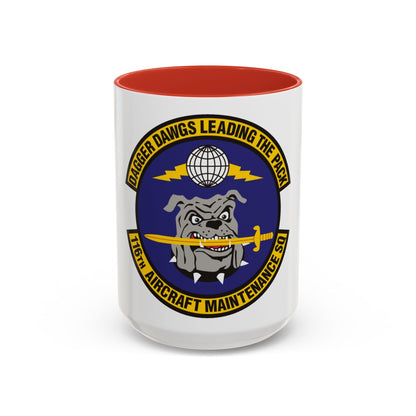 116th Aircraft Maintenance Squadron (U.S. Air Force) Accent Coffee Mug