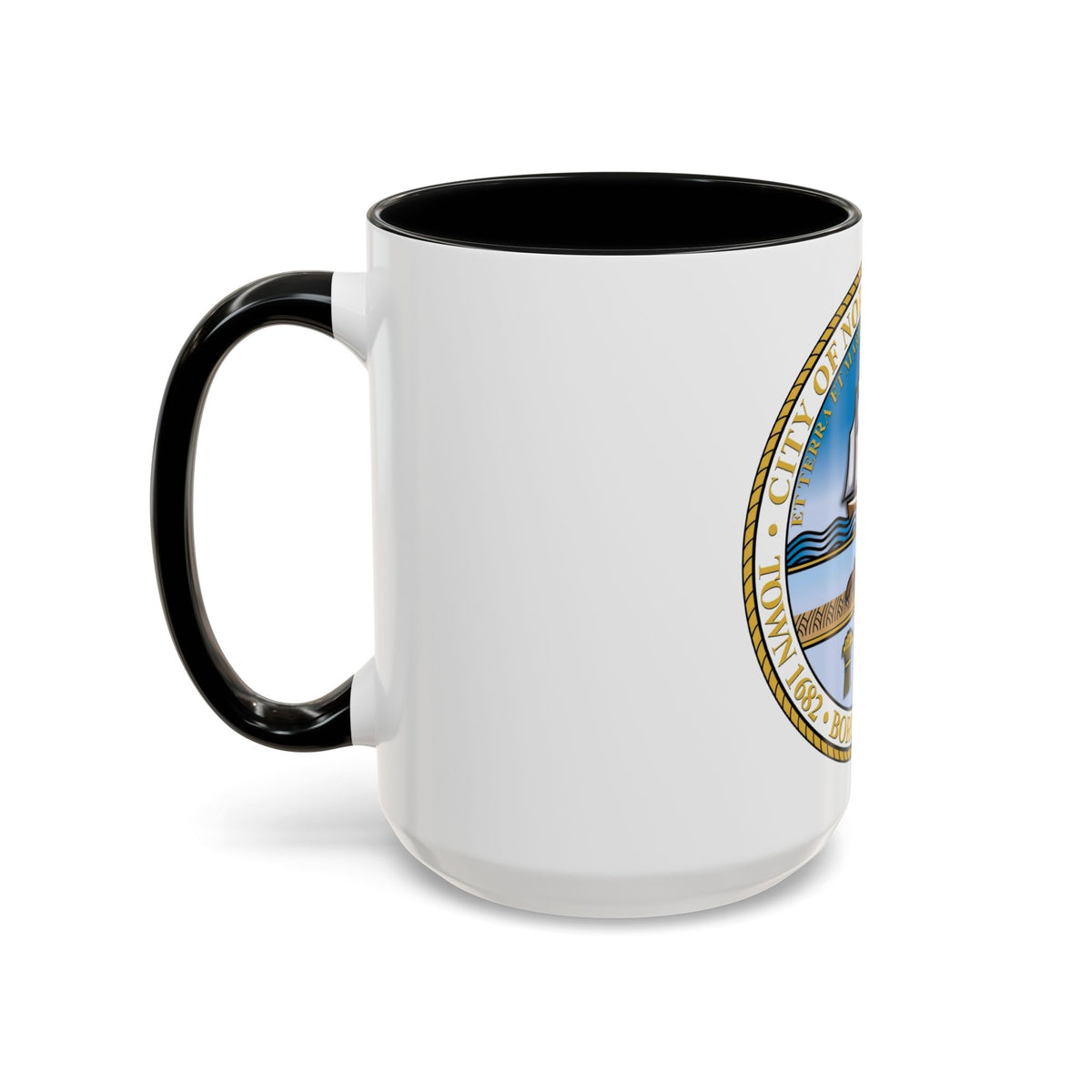 Seal of Norfolk Virginia - Accent Coffee Mug