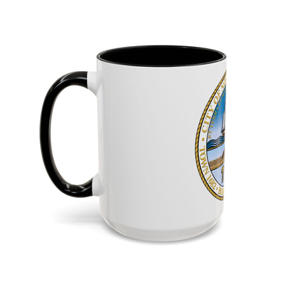 Seal of Norfolk Virginia - Accent Coffee Mug