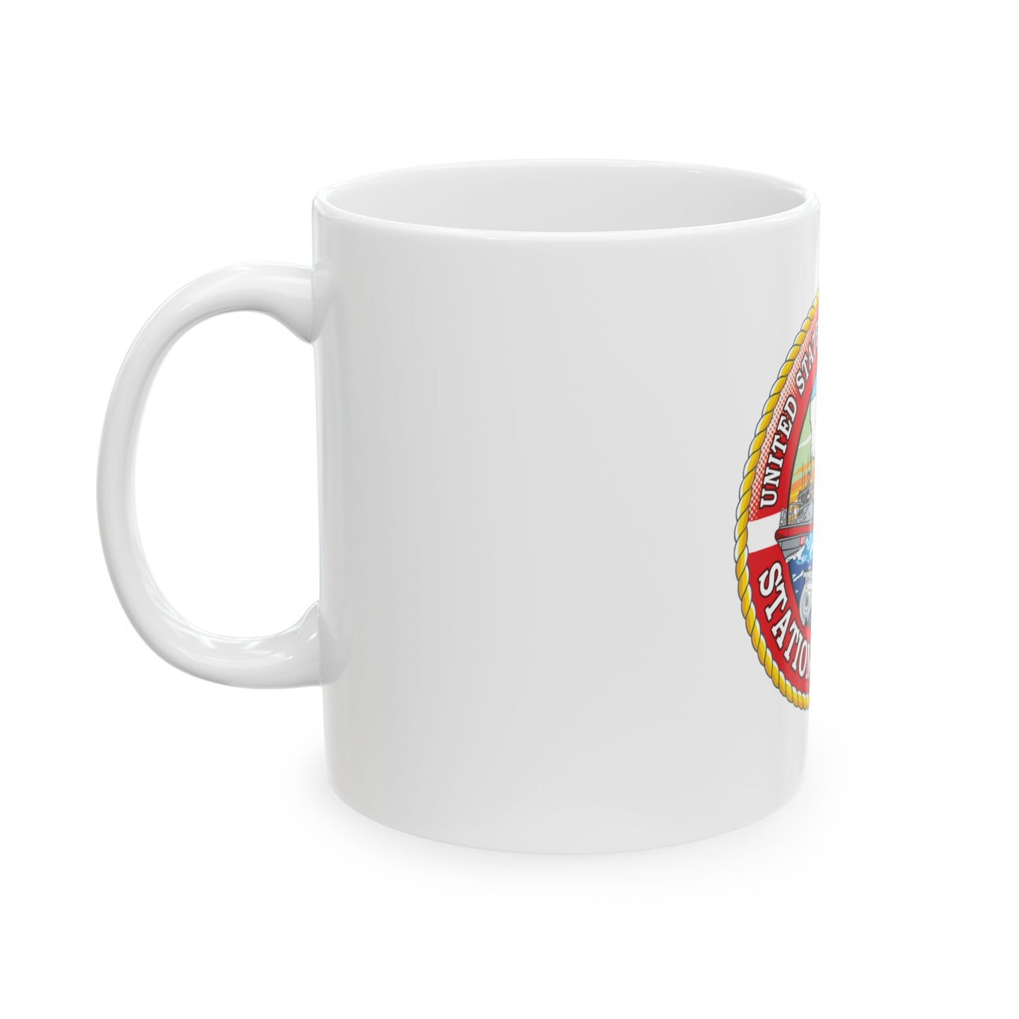 USCG Station Venice (U.S. Coast Guard) White Coffee Mug