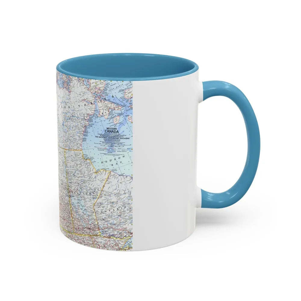 Canada - Western (1966) (Map) Accent Coffee Mug-Go Mug Yourself