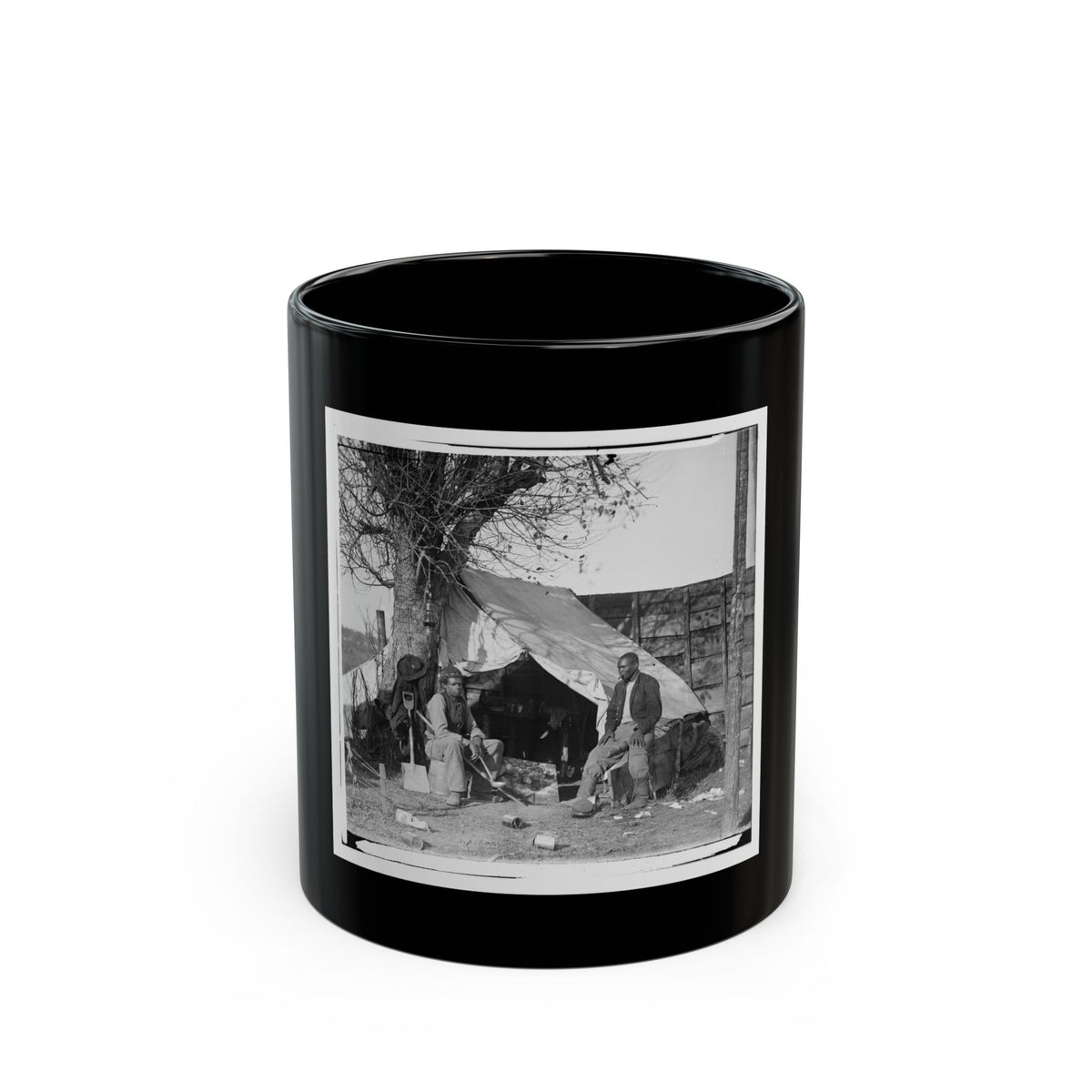 Culpeper, Va.  Contrabands (U.S. Civil War) Black Coffee Mug