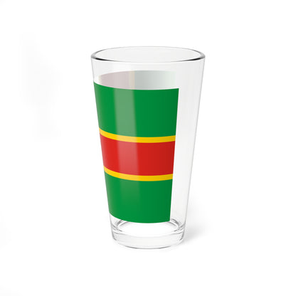 Flag of Likhoslavlsky rayon Tver oblast (Russia) Pint Glass 16oz