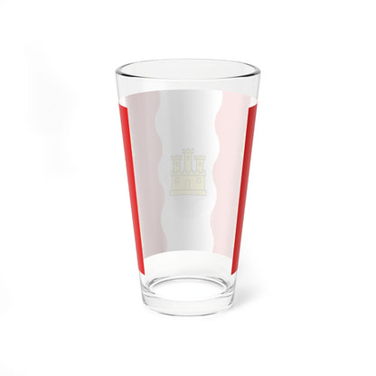 Drapeau fr departement Vienne (France) Pint Glass 16oz