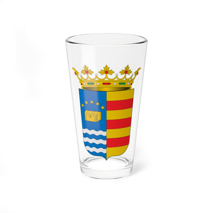 Escudo de Alcaine Teruel (Spain) (Coat of Arms) Pint Glass 16oz