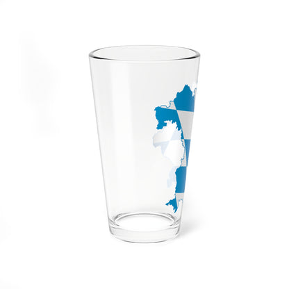 Flag map of Bavaria (Germany) Pint Glass 16oz