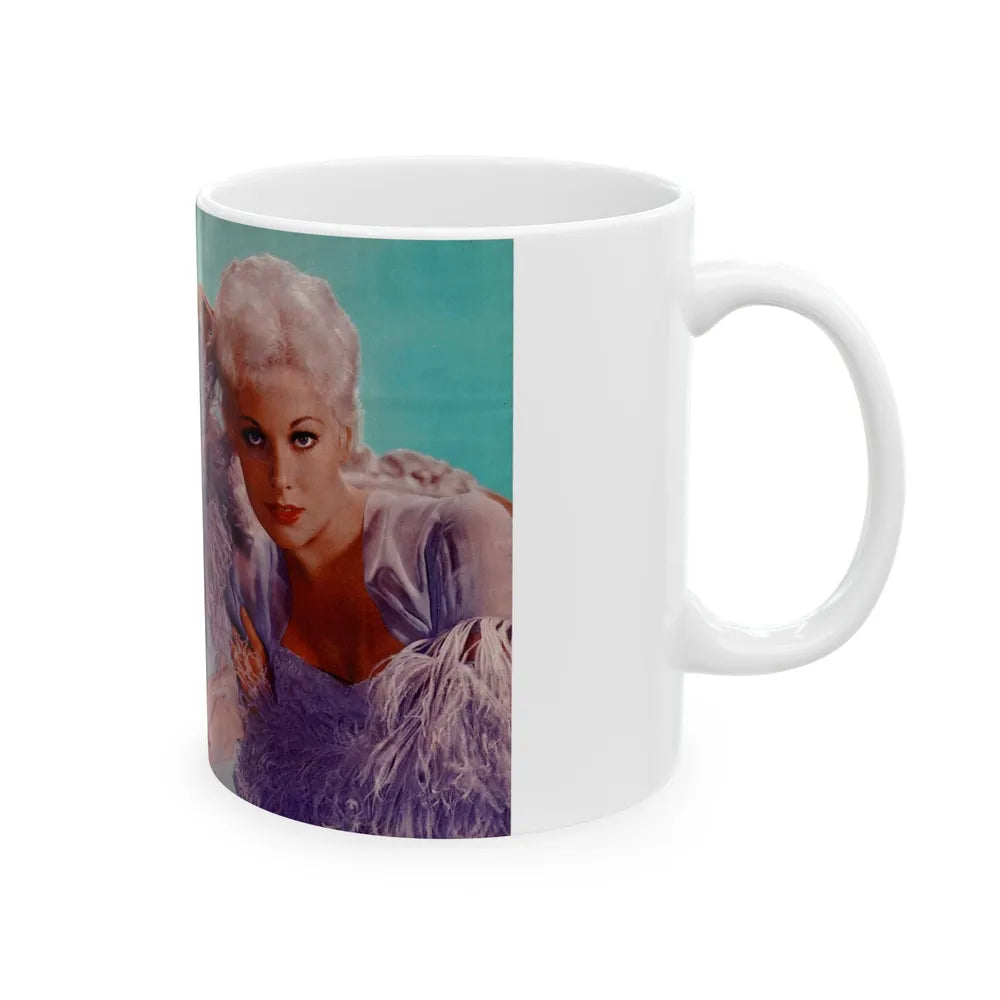 Kim Novak #254 (Vintage Female Icon) White Coffee Mug-Go Mug Yourself