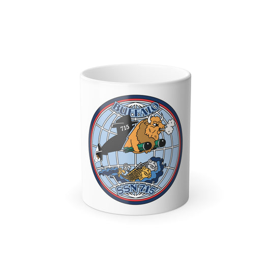 Buffalo SSN 715 (U.S. Navy) Color Changing Mug 11oz