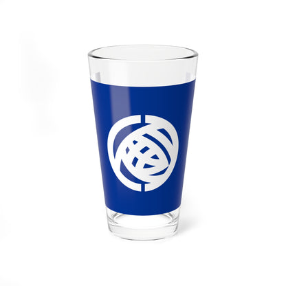 Flag of Ibaraki Prefecture 1966-1991 (Japan) Pint Glass 16oz
