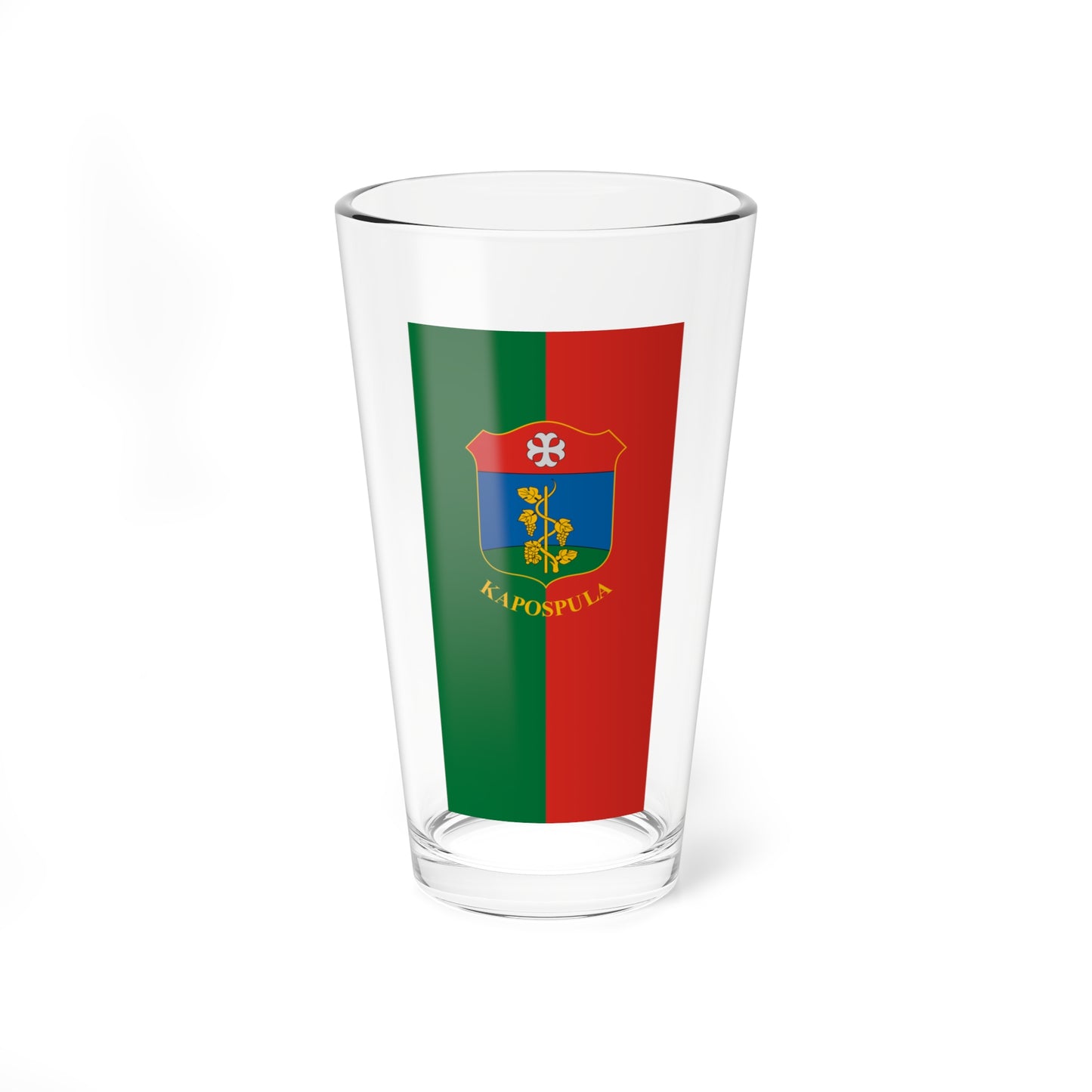 Flag of Kapospula (Hungary) Pint Glass 16oz