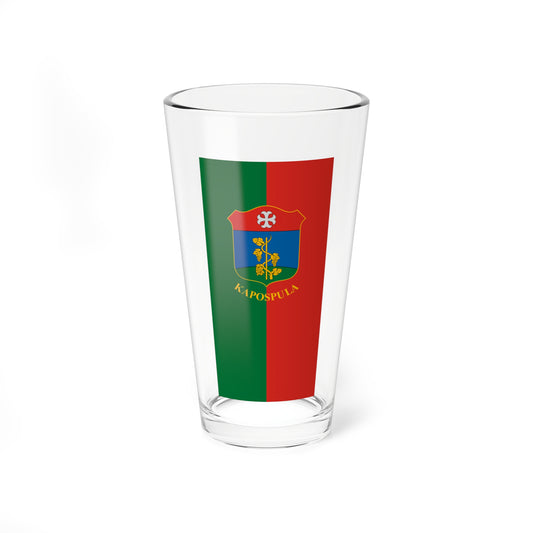 Flag of Kapospula (Hungary) Pint Glass 16oz