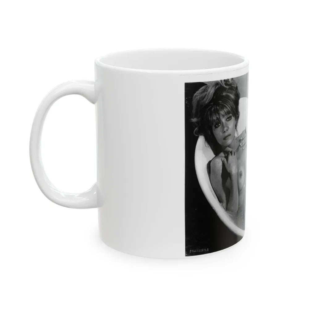 Ingrid Pitt #93 - Topless (Vintage Female Icon) White Coffee Mug-Go Mug Yourself