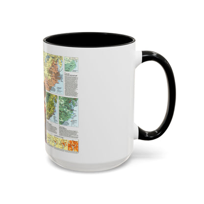 USA - Tidewater and Environs 2 (1988) (Map) Accent Coffee Mug