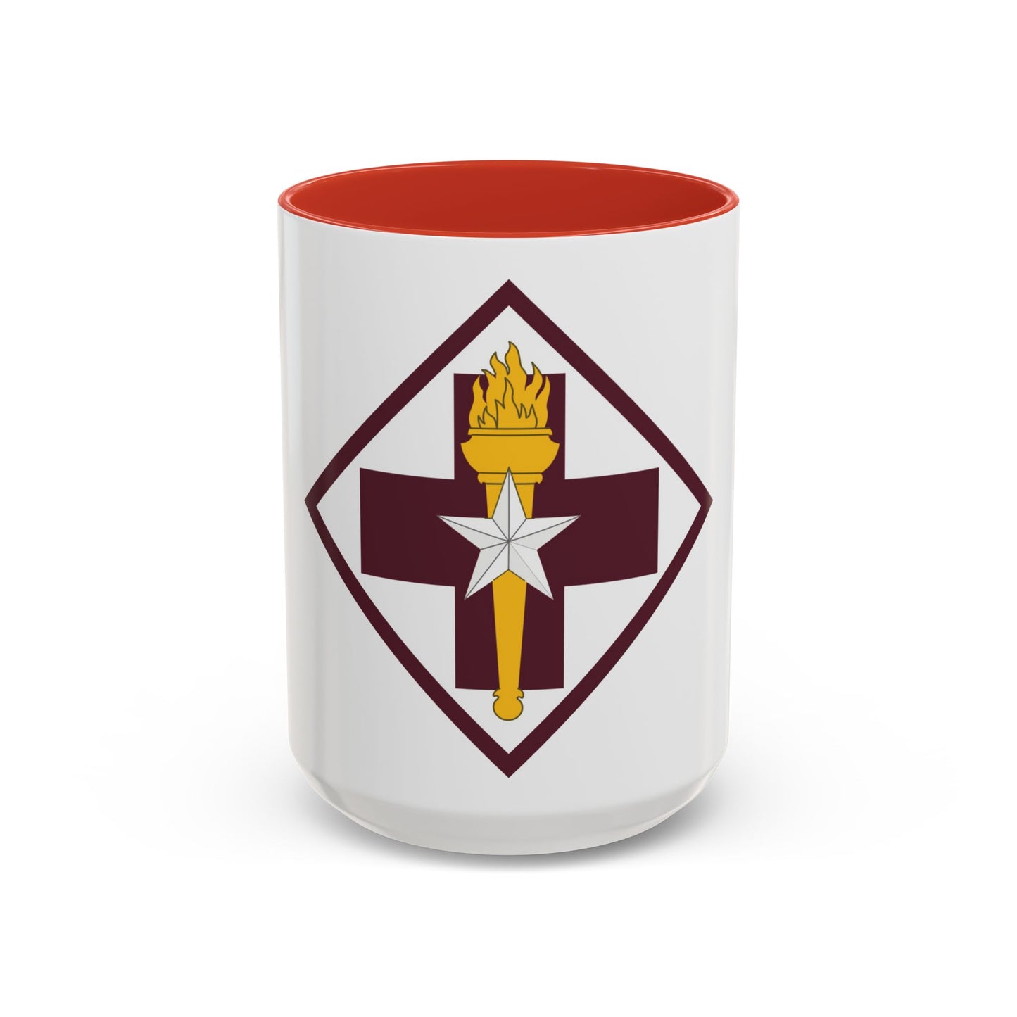 US 32nd Medical Brigade SSI (U.S. Army) Accent Coffee Mug