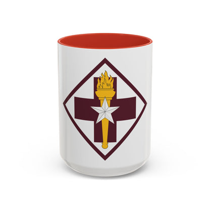US 32nd Medical Brigade SSI (U.S. Army) Accent Coffee Mug