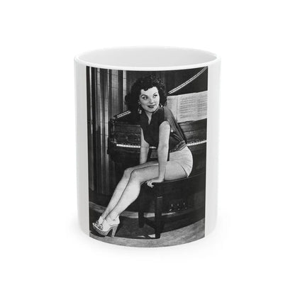 Debra Paget #363 (Vintage Female Icon) White Coffee Mug-11oz-Go Mug Yourself