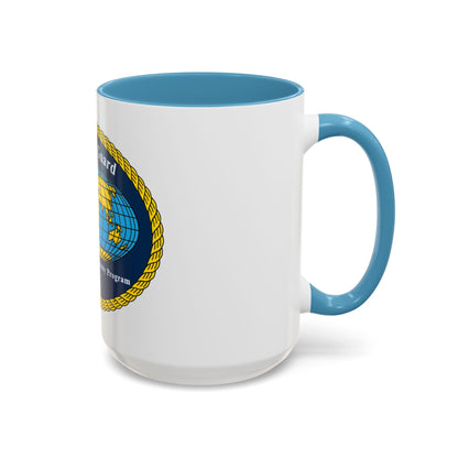 USCG International Port Security Program (U.S. Coast Guard) Accent Coffee Mug