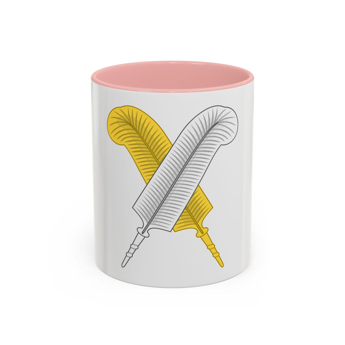 Crossed Feather Badge of Henry VI - Accent Coffee Mug