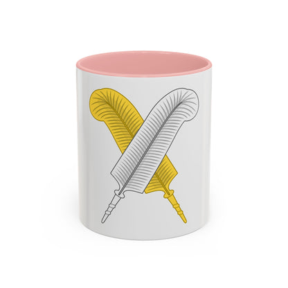 Crossed Feather Badge of Henry VI - Accent Coffee Mug