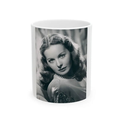 Jeanne Crain #97 (Vintage Female Icon) White Coffee Mug-11oz-Go Mug Yourself