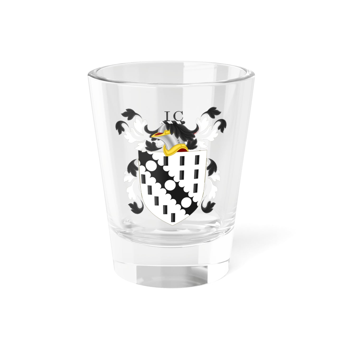 Coat of Arms of John Cutt (United States) (Coat of Arms) Shot Glass 1.5oz