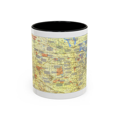 USA - Northern Plains 1 (1986) (Map) Accent Coffee Mug
