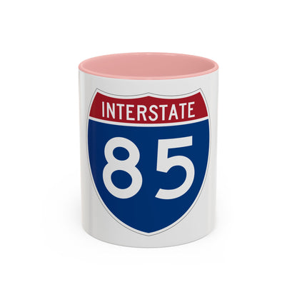 Interstate 85 (U.S. Highways) Accent Coffee Mug