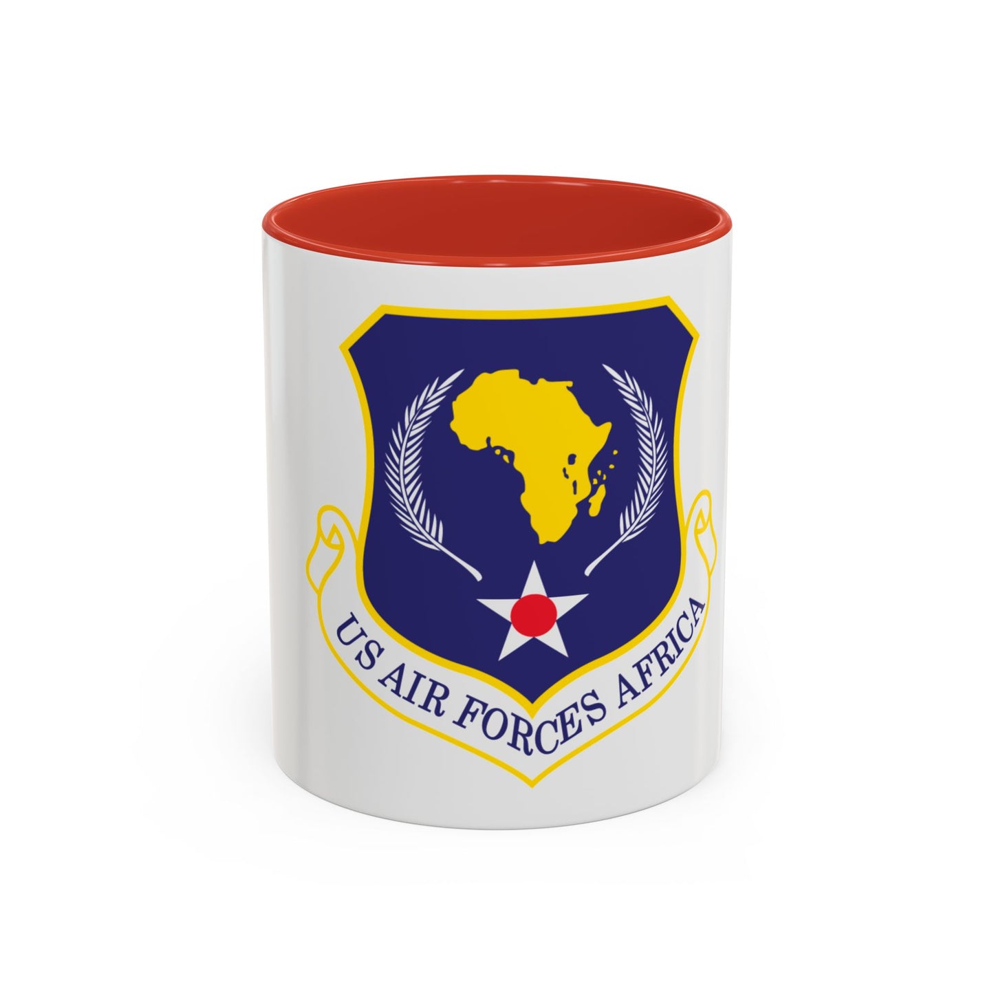 USAF Africa (U.S. Air Force) Accent Coffee Mug