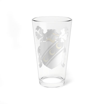 Coat of Arms of William Dyer (United States) (Coat of Arms) Pint Glass 16oz