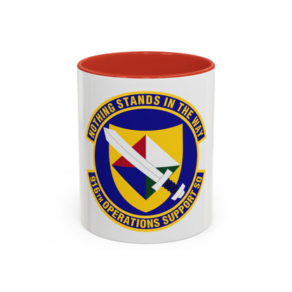 916th Operations Support Squadron (U.S. Air Force) Accent Coffee Mug