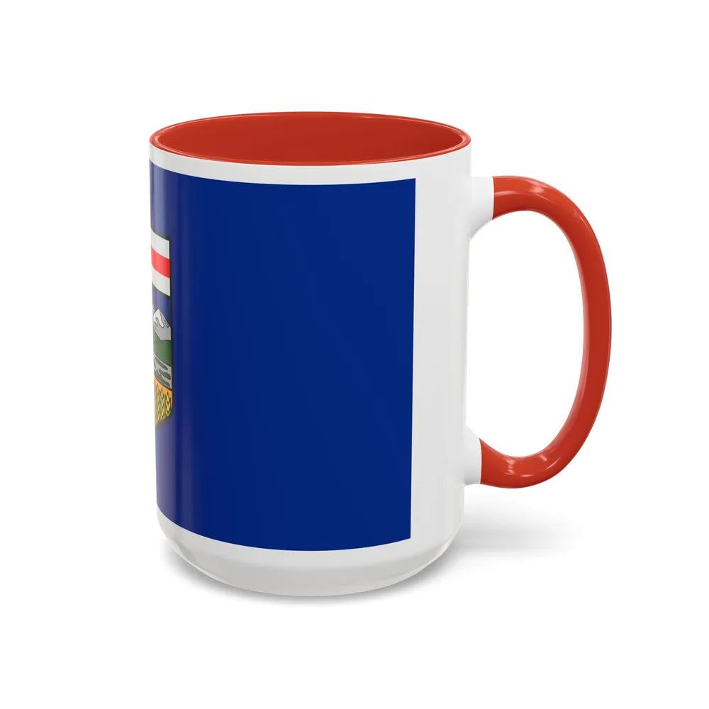 Flag of Alberta Canada - Accent Coffee Mug-Go Mug Yourself