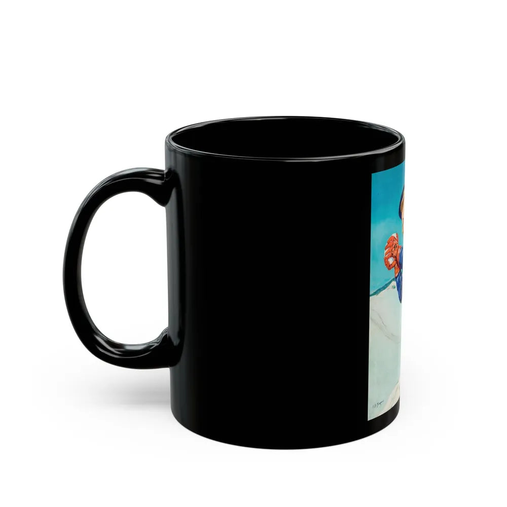 Fun on the Slopes - Black Coffee Mug-Go Mug Yourself