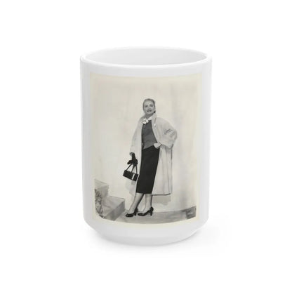 Lori Nelson #179 (Vintage Female Icon) White Coffee Mug-15oz-Go Mug Yourself