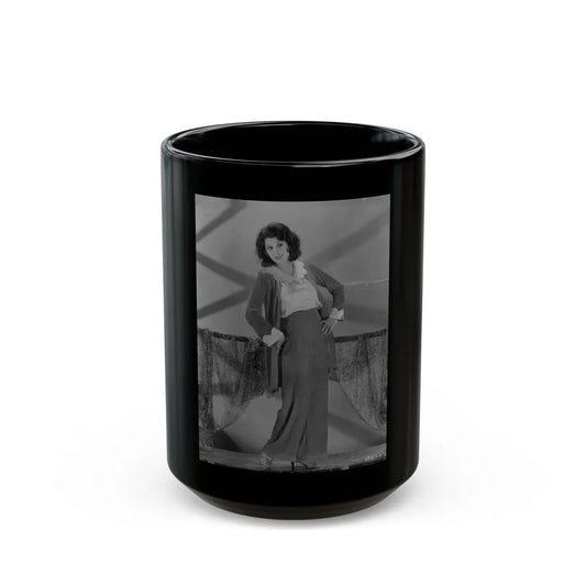 Lillian Roth #52 (Vintage Female Icon) Black Coffee Mug-15oz-Go Mug Yourself