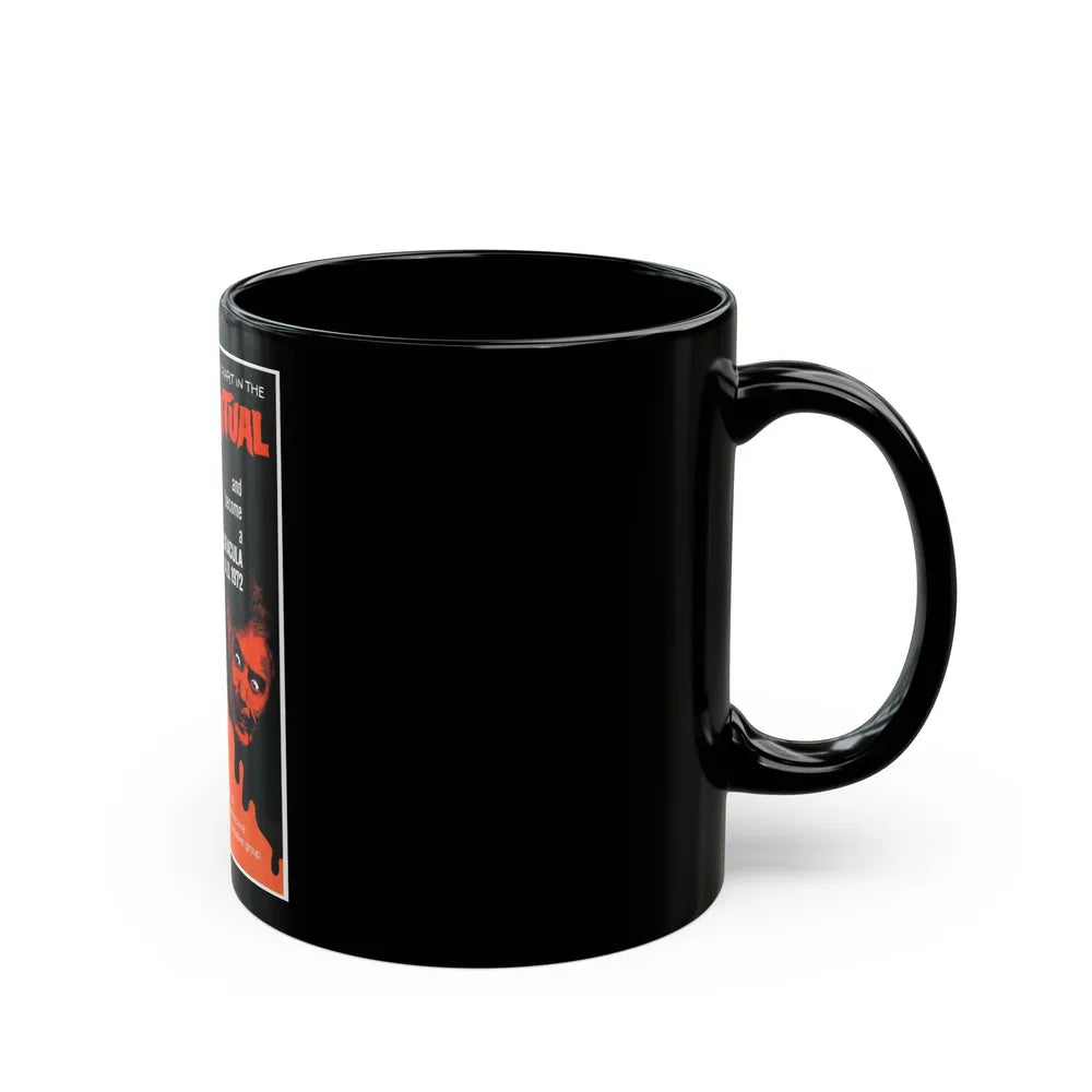 DRACULA A.D. 1972 (TEASER) Movie Poster - Black Coffee Mug-Go Mug Yourself