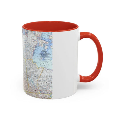 Canada - Western (1966) (Map) Accent Coffee Mug-Go Mug Yourself