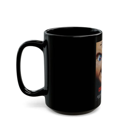 CHILD'S PLAY 3 1991 Movie Poster - Black Coffee Mug-Go Mug Yourself