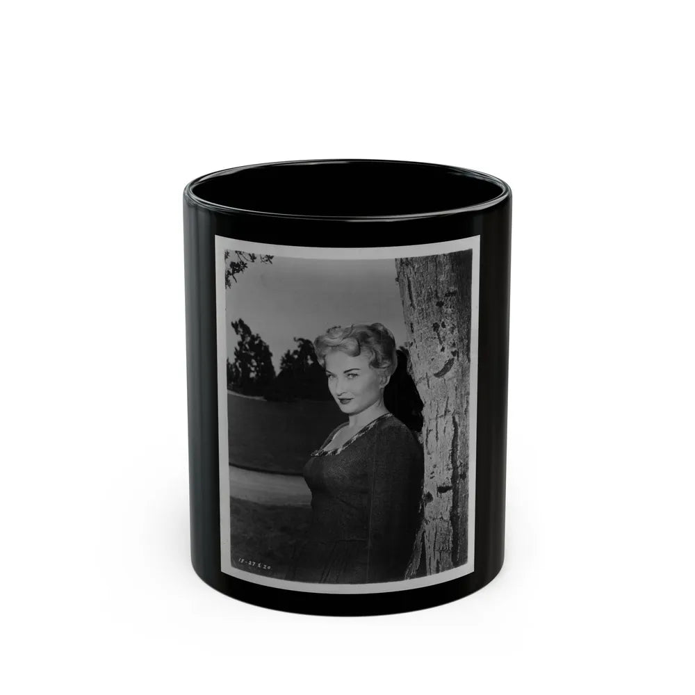 Carol Ohmart #05 (Vintage Female Icon) Black Coffee Mug-11oz-Go Mug Yourself